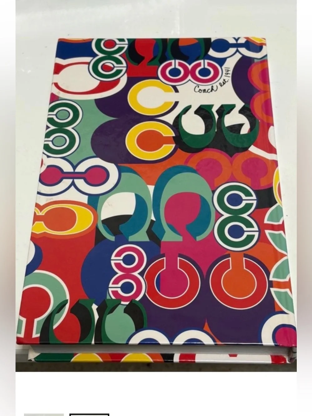 Coach Poppy hardcover, journal writing drawing pad notebook unlined NEW - Picture 4 of 10